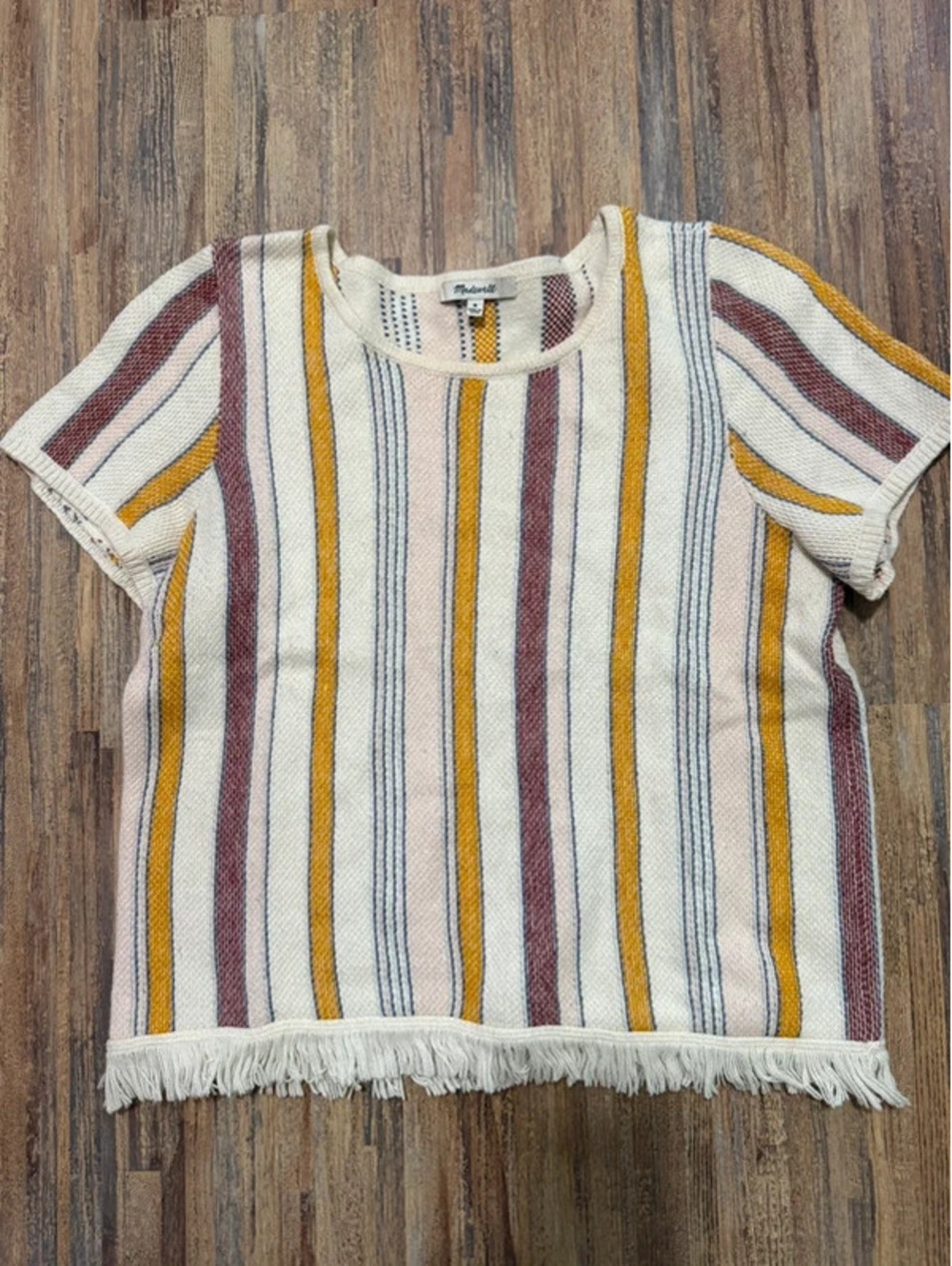 Madewell Blakley stripe sweater top size medium